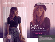 Tablet Screenshot of materialgirl.com
